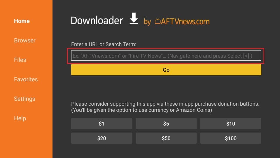 Enter IPTV Smarters URL