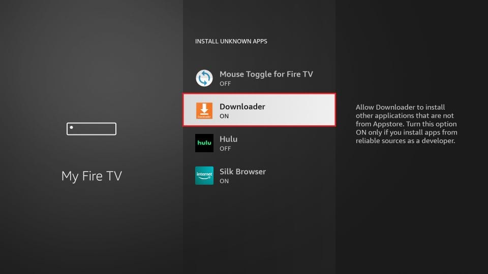 Enable Apps from Unknown Sources